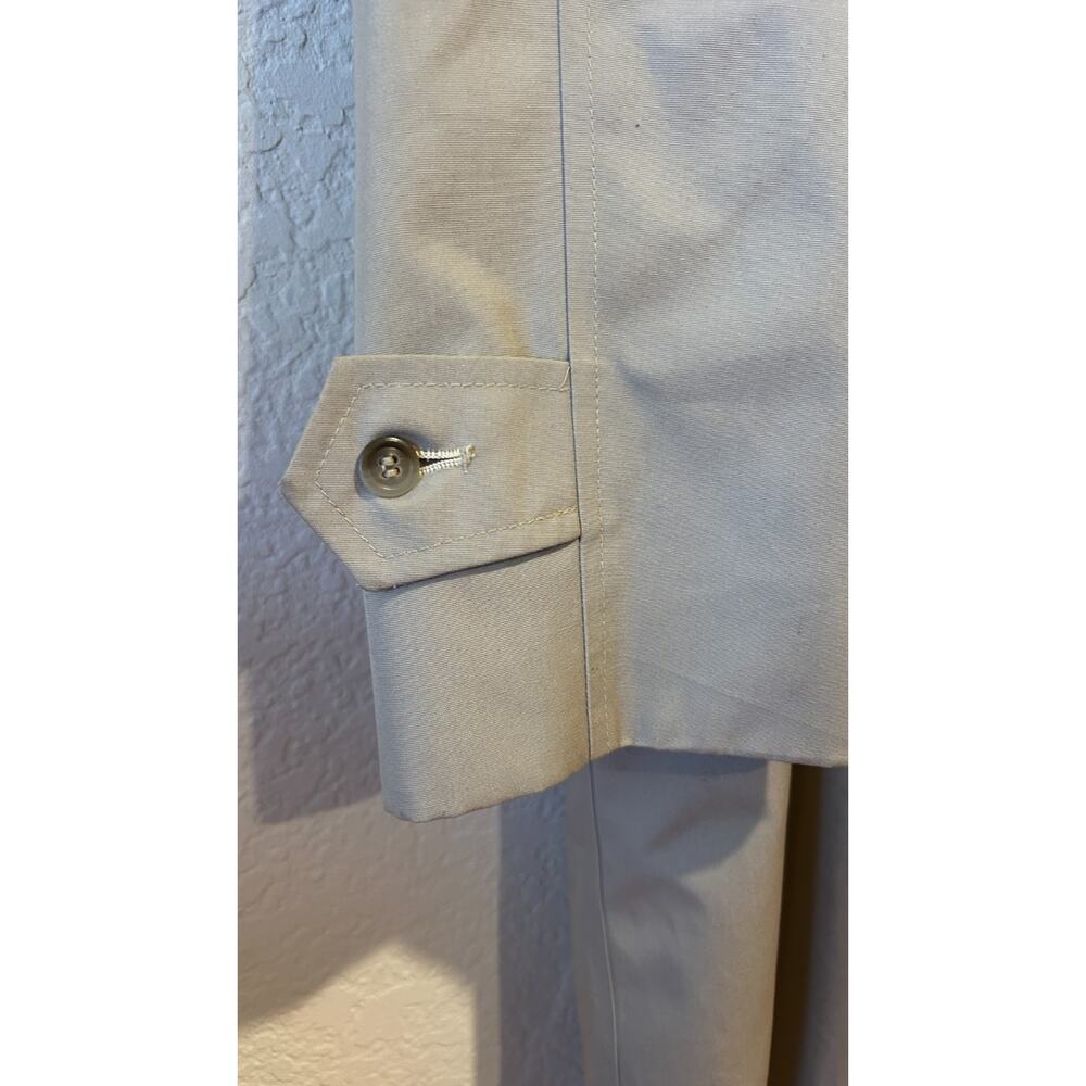 VTG London Fog Trench Coat 40R Beige Removable Pile Lining Old Money - Picture 9 of 13